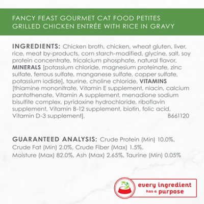 Fancy Feast Petites Grilled Chicken Entrée In Gravy Wet Cat Food - 2.8 Oz - Image 5