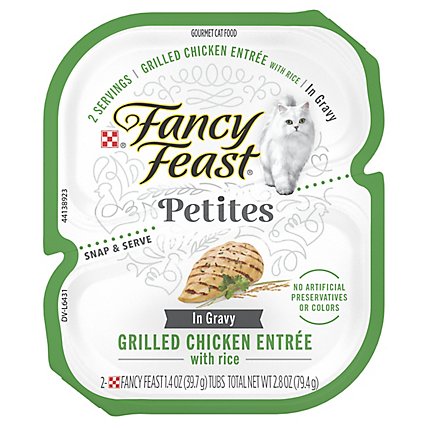 Fancy Feast Petites Grilled Chicken Entrée In Gravy Wet Cat Food - 2.8 Oz - Image 1
