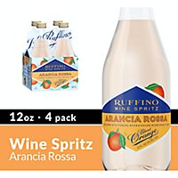 Ruffino Wine Spritz Blood Orange Arancia Rossa Italian Sparkling Wine Bottles - 4-12 Oz - Image 1