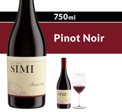 SIMI Sonoma County Pinot Noir Red Wine - 750 Ml - Image 1