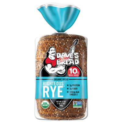Daves Killer Bread Righteous Rye Bread Organic Rye Bread 27 Oz Loaf - Image 5