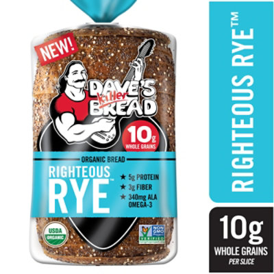 Daves Killer Bread Righteous Rye Bread Organic Rye Bread 27 Oz Loaf - Image 4