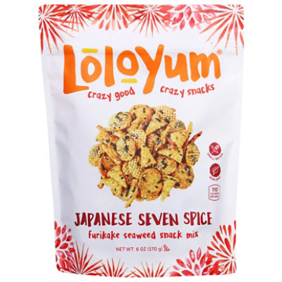 LoloYum Furikake Seaweed Snack Mix Japanese Seven Spice - 6 Oz