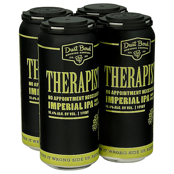 Dust Bowl Therapist Imp Ipa In Cans - 4-16 FZ