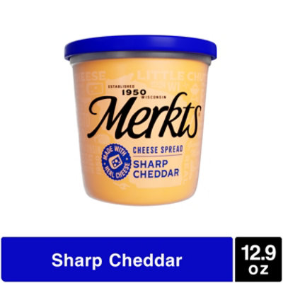 Merkts Sharp Cheddar Spreadable Cheese Cup - 12.9 Oz - Image 1
