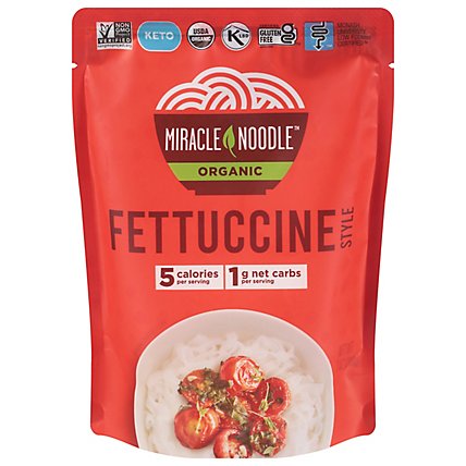Miracle Noodle Organic Noodle Ready To Eat Fettuccine Style - 7 Oz - Image 2