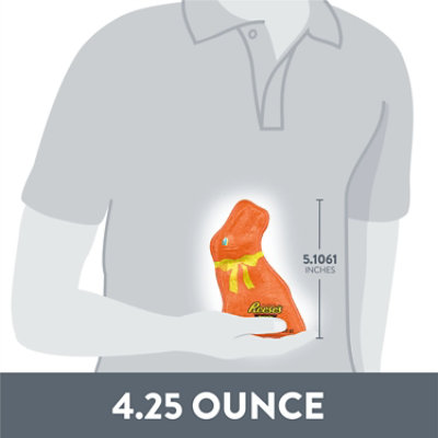 Reeses Bunny Milk Chocolate Peanut Butter Easter Candy - 4.25 Oz. - Image 5