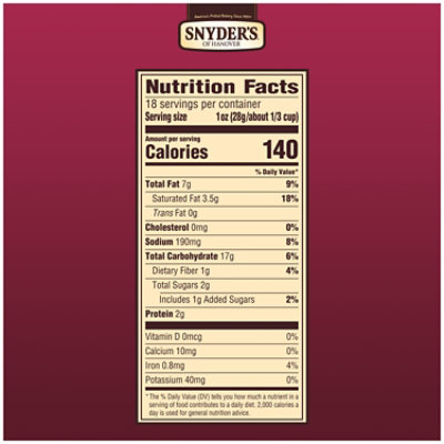 Snyder's of Hanover Honey Mustard & Onion Flavored Pretzel Pieces - 18 Oz - Image 2