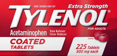 Tylenol Extra Strength Tablets - 225 CT - Image 2