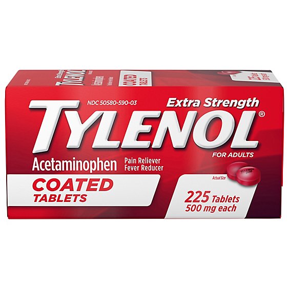 Tylenol Extra Strength Tablets - 225 CT