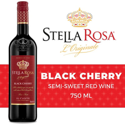 Stella Rosa Black Cherry Semi Sweet Red Wine - 750 Ml - Image 1