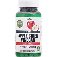 Open Nature Dietary Supplement Apple Cider Vinegar 450mg - 60 CT - Image 2