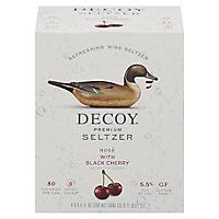 Decoy Premium Seltzer Rose Black Cherry Wine - 4-250 ML - Image 3
