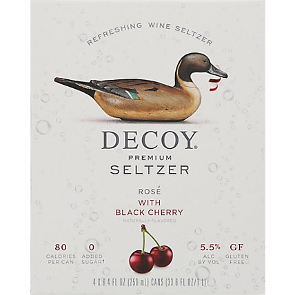 Decoy Premium Seltzer Rose Black Cherry Wine - 4-250 ML - Image 6