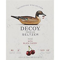 Decoy Premium Seltzer Rose Black Cherry Wine - 4-250 ML - Image 6