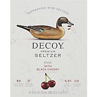 Decoy Premium Seltzer Rose Black Cherry Wine - 4-250 ML - Image 2