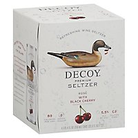 Decoy Premium Seltzer Rose Black Cherry Wine - 4-250 ML - Image 1