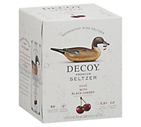 Decoy Premium Seltzer Rose Black Cherry Wine - 4-250 ML