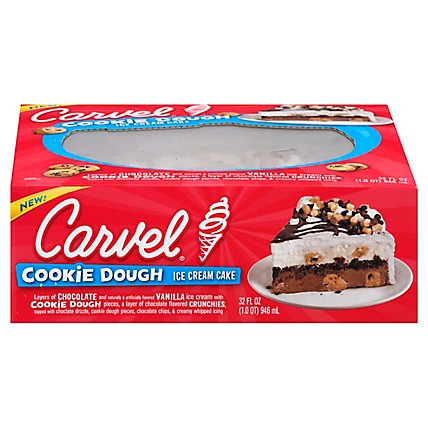 Carvel Cookie Dough Ice Cream Cake - 25 OZ - Image 3