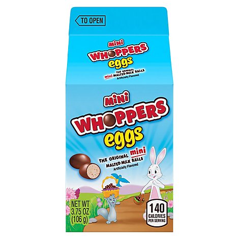 Hshy Whoppers Mini Eggs Carton - 3.75 OZ