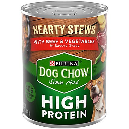 Purina Dog Chow High Protein Hearty Beef - 13 OZ - Image 3