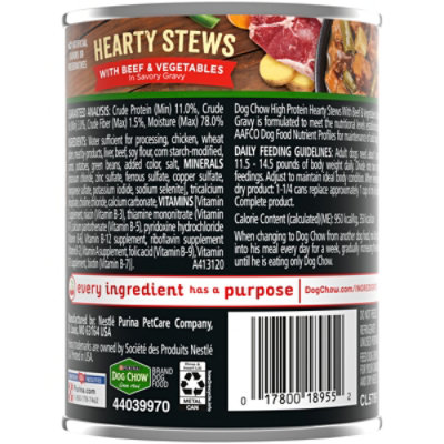 Purina Dog Chow High Protein Hearty Beef - 13 OZ - Image 5