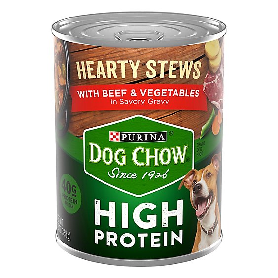 Purina Dog Chow High Protein Hearty Beef - 13 OZ