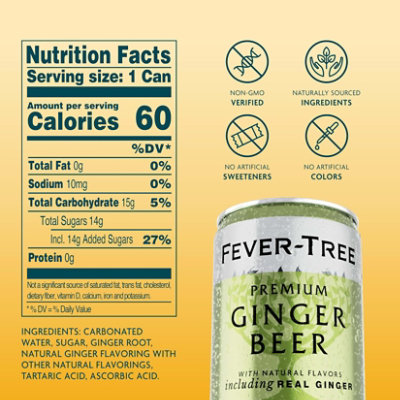 Fever Tree Ginger Beer Cans - 40.56 FZ - Image 2