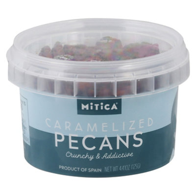 Mitica Caramelized Pecans Mini Tub - 4.41 Oz - Image 3