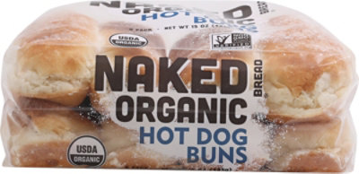 Naked Organic Hot Dog Buns - 8 CT - Image 2