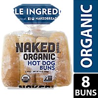 Naked Organic Hot Dog Buns - 8 CT - Image 1