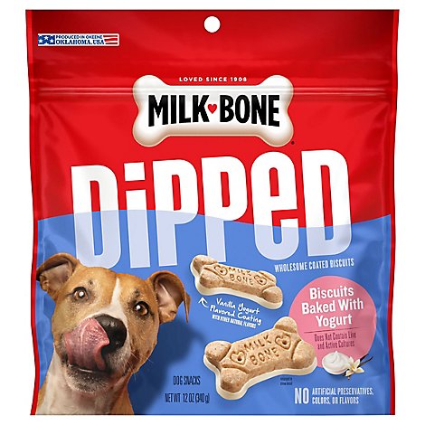 Milk Bone Dipped Vanilla Yogurt Dog Treat - 12 OZ