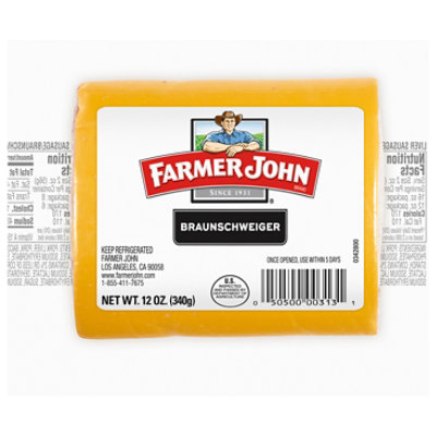Farmer John Braunschweiger - 12 OZ - Image 1