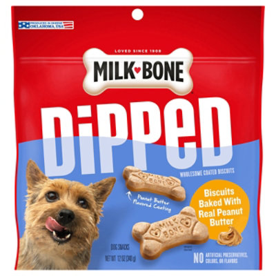 Milk-Bone Dipped Peanut Butter Dog Biscuits- 12 OZ - Image 2