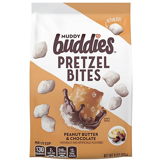Muddy Buddies Peanut Butter And Chocolate Pretzel Bites - 9 OZ
