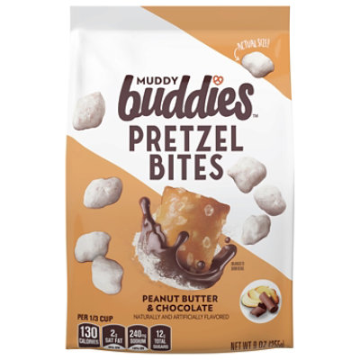 Muddy Buddies Peanut Butter And Chocolate Pretzel Bites - 9 OZ