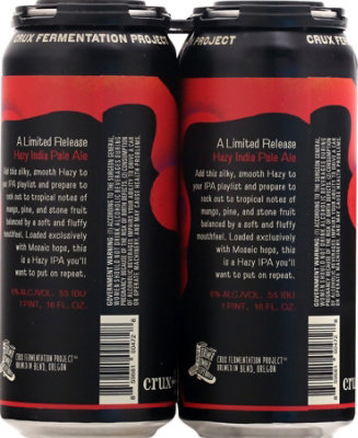 Crux Fermentation Project The Velvet Underpants Hazy Ipa In Cans - 4-16 FZ - Image 4