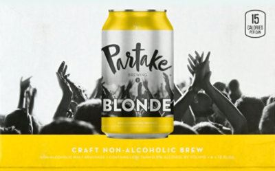 Partake Brewing Blonde Non Alcoholic In Cans - 6-12 FZ - Image 6