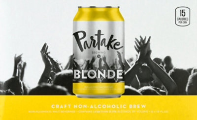 Partake Brewing Blonde Non Alcoholic In Cans - 6-12 FZ - Image 2