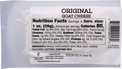 Laclare Farms Cheese Chevre Goat Naturl - 4 OZ - Image 5