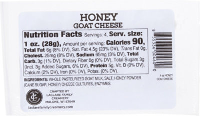 Laclare Farms Cheese Chevre Goat with Honey - 4 Oz - Image 6