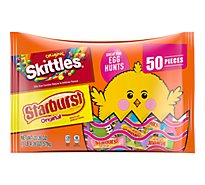 Mars Candy Skittles & Starburst Original Chewy Easter Candy 50 Count - 20.39 Oz