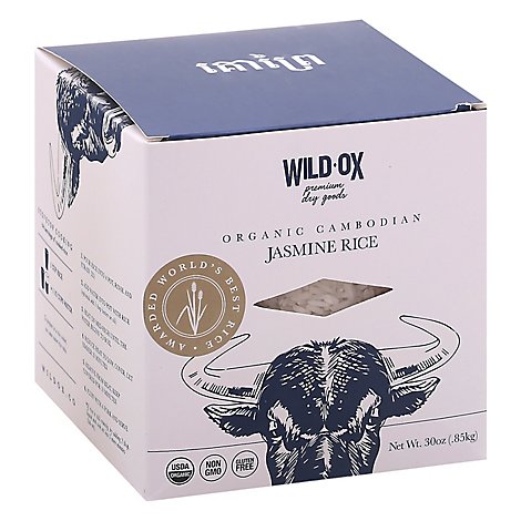 Wild Ox Rice Jasmine White Cambodian - 30 OZ