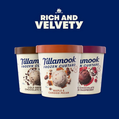 Tillamook Dark Chocolate & Red Raspberry Frozen Custard Dessert - 15 Fl. Oz. - Image 4