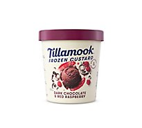 Tillamook Dark Chocolate & Red Raspberry Frozen Custard - 15 OZ