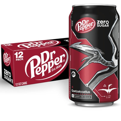 Dr Pepper Zero Sugar Soda In Can - 12-12 Fl. Oz. - Image 1