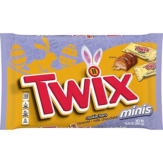 Twix Easter Caramel Chocolate Candy Cookie Bars - 10.43 Oz