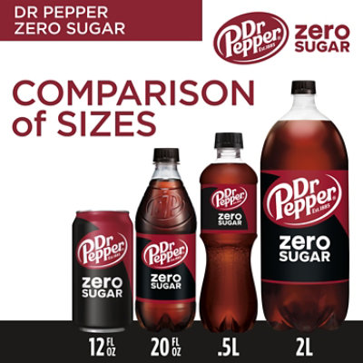 Dr Pepper Zero Sugar Soda Bottle - 2 Liter - Image 3