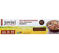 Jovial Pasta Spaghetti 100% Organic Einkorn Whole Wheat - 12 Oz