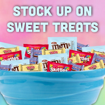 Mars Candy Twix Snickers M&Ms & Skittles Easter Candy Fun Size Variety Mix 25 Count - 10.07 Oz - Image 4